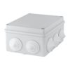 Коробка разветвительная о/у 150х110х70 мм, 10 вводов, серая IP55
