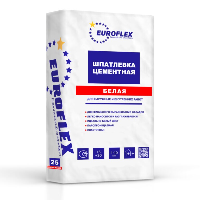 Шпатлевка белая цементная