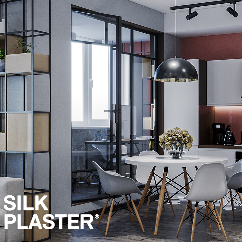 Жидкие обои Silk Plaster Жидкие обои Шёлковая штукатурка Art Design 253, Белый — изображение 4