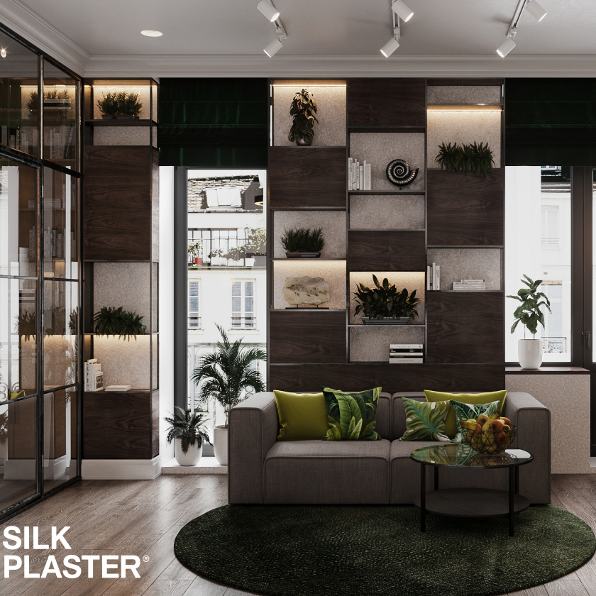Жидкие обои Silk Plaster Жидкие обои Шёлковая штукатурка Art Design 253, Белый — изображение 3