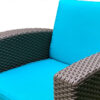 Комплект чехлов на подушки для мебели Rattan Premium, нео изумруд