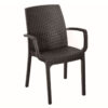 Стул B:rattan INDIANA с подлокотниками, коричневый