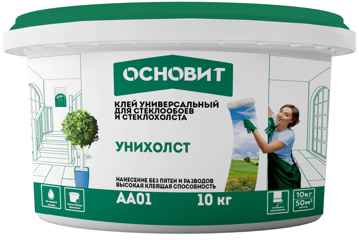 Клей универсальный для стеклообоев и стеклохолста Основит Унихолст