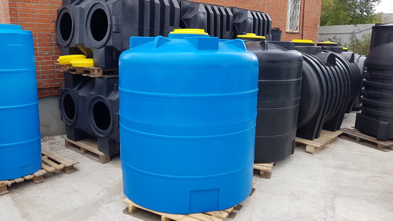 Емкость пластиковая вертикальная цилиндрическая V3100 — изображение 2