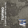 Жидкие обои Silk Plaster Декоративная штукатурка TUFINO & Topcoat MATTE 03-100, 03-116, Серый