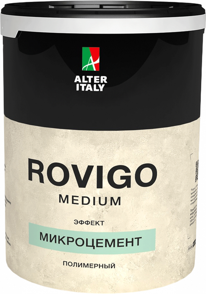 Жидкие обои Silk Plaster Декоративное покрытие AlterItaly ROVIGO Medium (РОВИГО Средний) с эффектом Микроцемент, 7 кг,