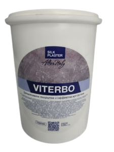 Жидкие обои Silk Plaster Тестер декоративной штукатурки AlterItaly Viterbo (Витербо) с эффектом Арт-Бетон под колеровку 1,0 л,