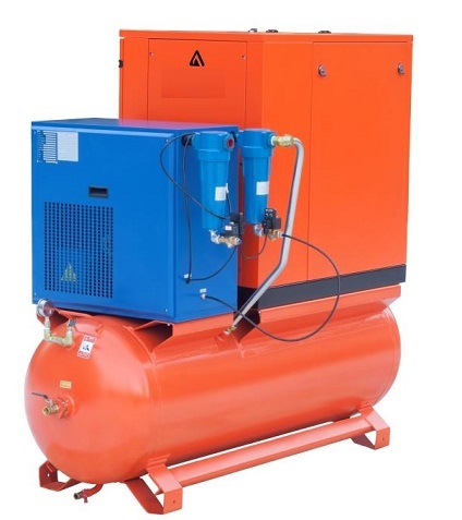 Станция компрессорная на ресивере с осушителем ЗИФ-СВЭ-2,6/0,7 ШМ ОиР-500