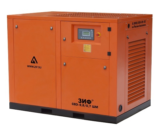 Станция компрессорная электрическая с частотным регулированием ЗИФ-СВЭ-11/1,0 ШМЧ